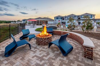 Fire pit and seating